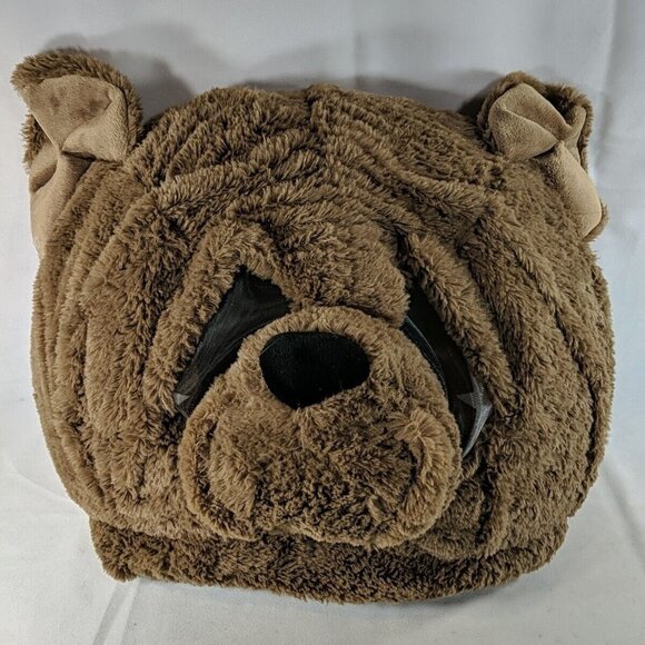 Dan Dee Big Greeter Heads Brown Dog Bulldog Oversized Costume Halloween Mascot - Picture 1 of 15